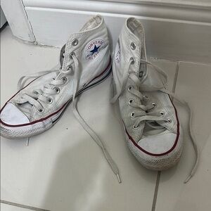 Converse White High-Top Sneakers